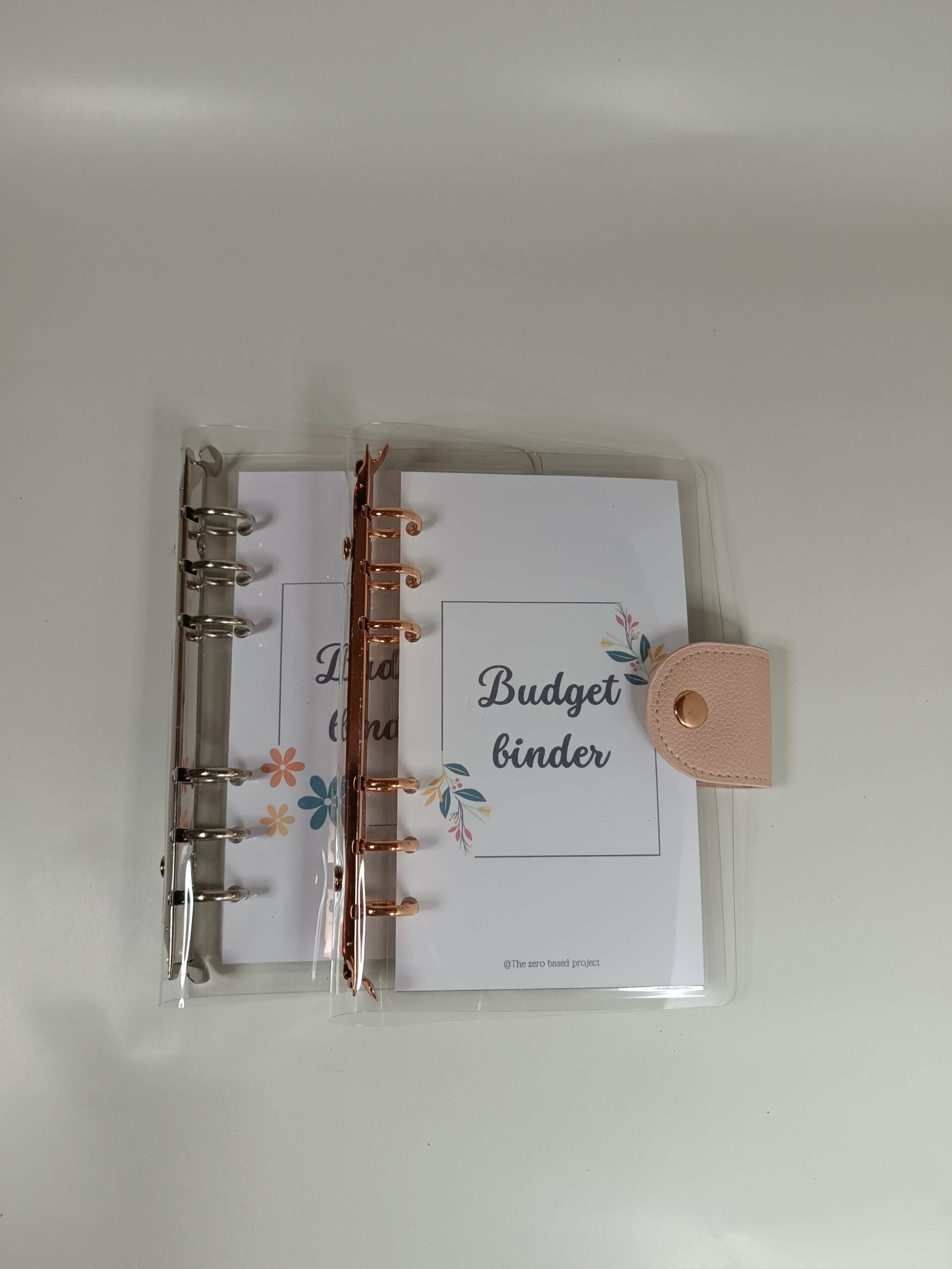 Budget-binder-A6-transparent avec page de garde