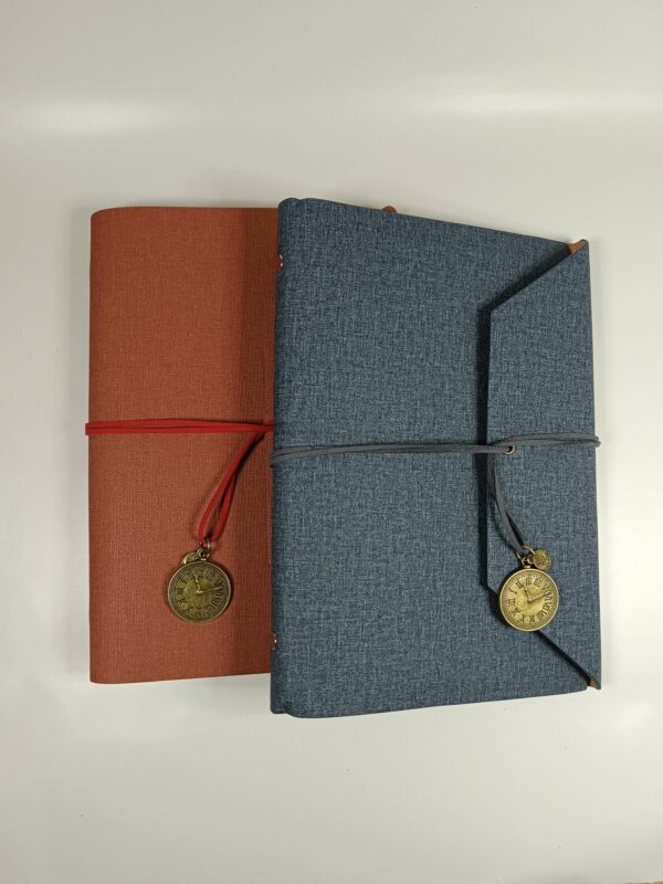 duo Budget-binder-jeans-rouge et bleu A5