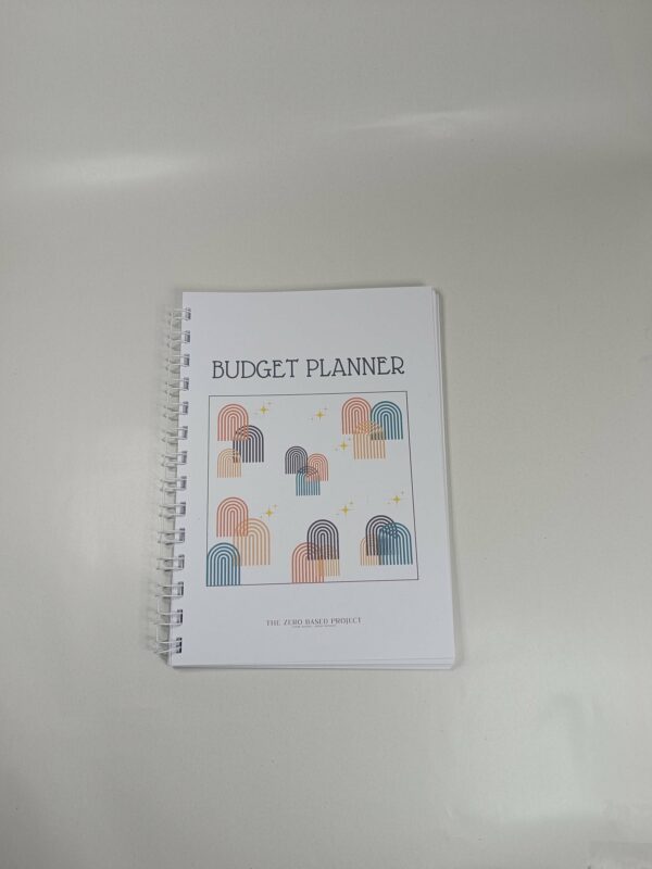 budget planner à spirales A5 noir et blanc