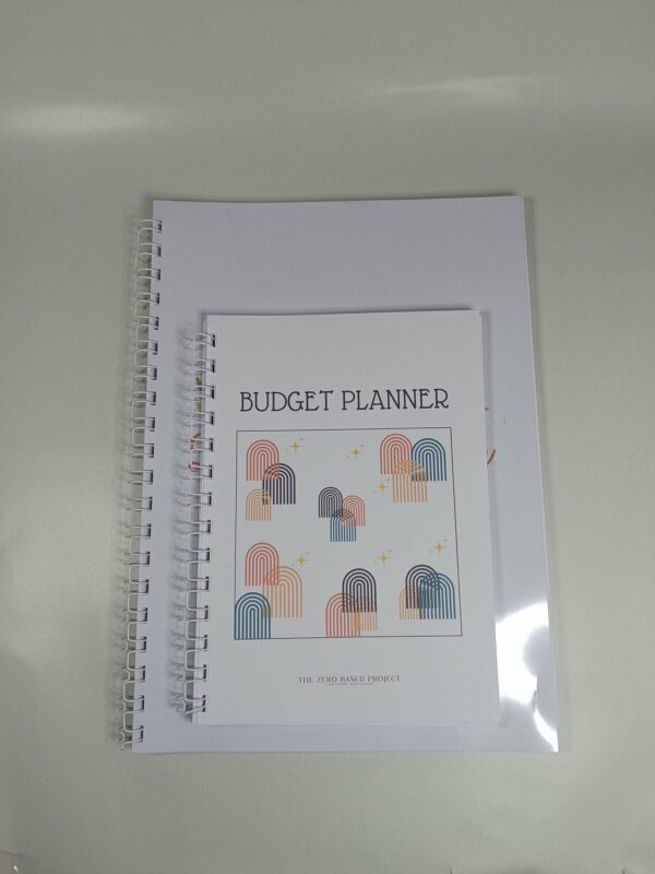 budget planner à spirales A4 et A5 ensemble