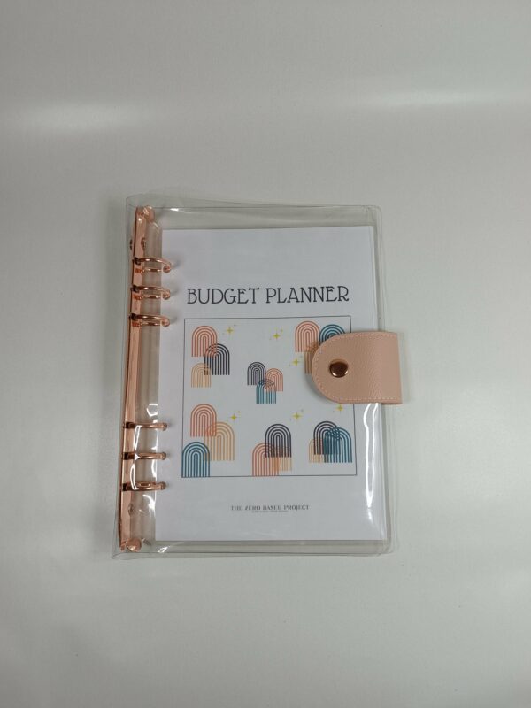 budget planner imprimé dans Binder transparent recto